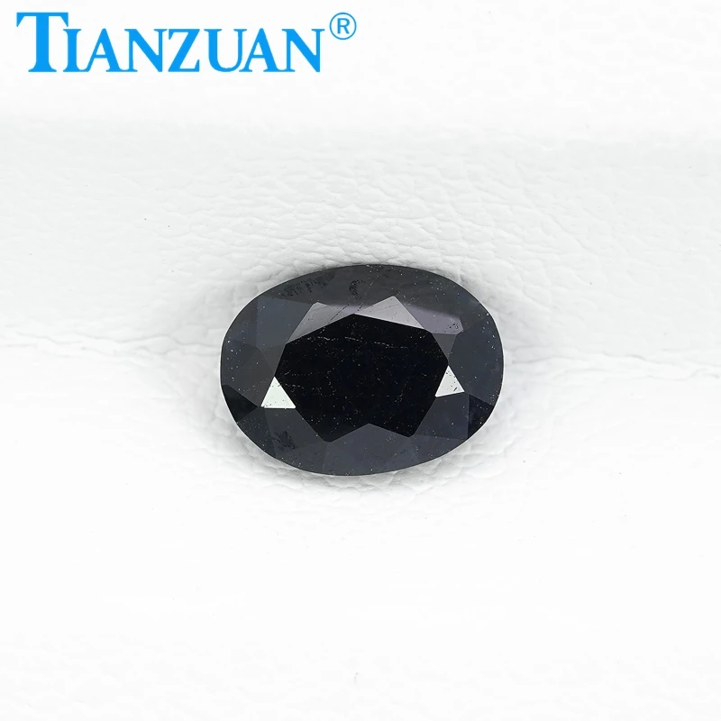 

Natural Sapphire Black Color Oval Shape Brilliant Cut Loose Gem Stone with GRC Certificate