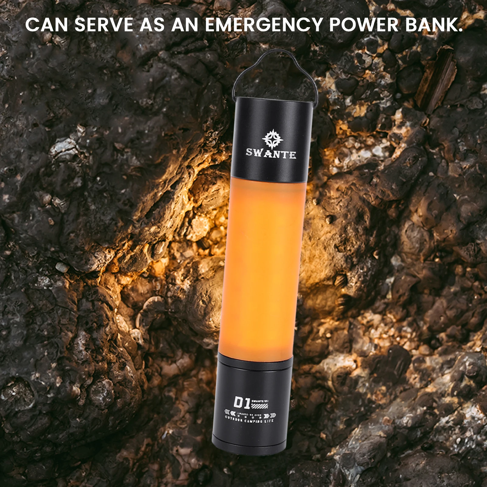 طارد البعوض عصا ضوء IPX4 مقاوم للماء متعدد الوظائف التخييم ضوء 2600mAh معلقة سبيكة مصباح يدوي للقراءة المنزلية