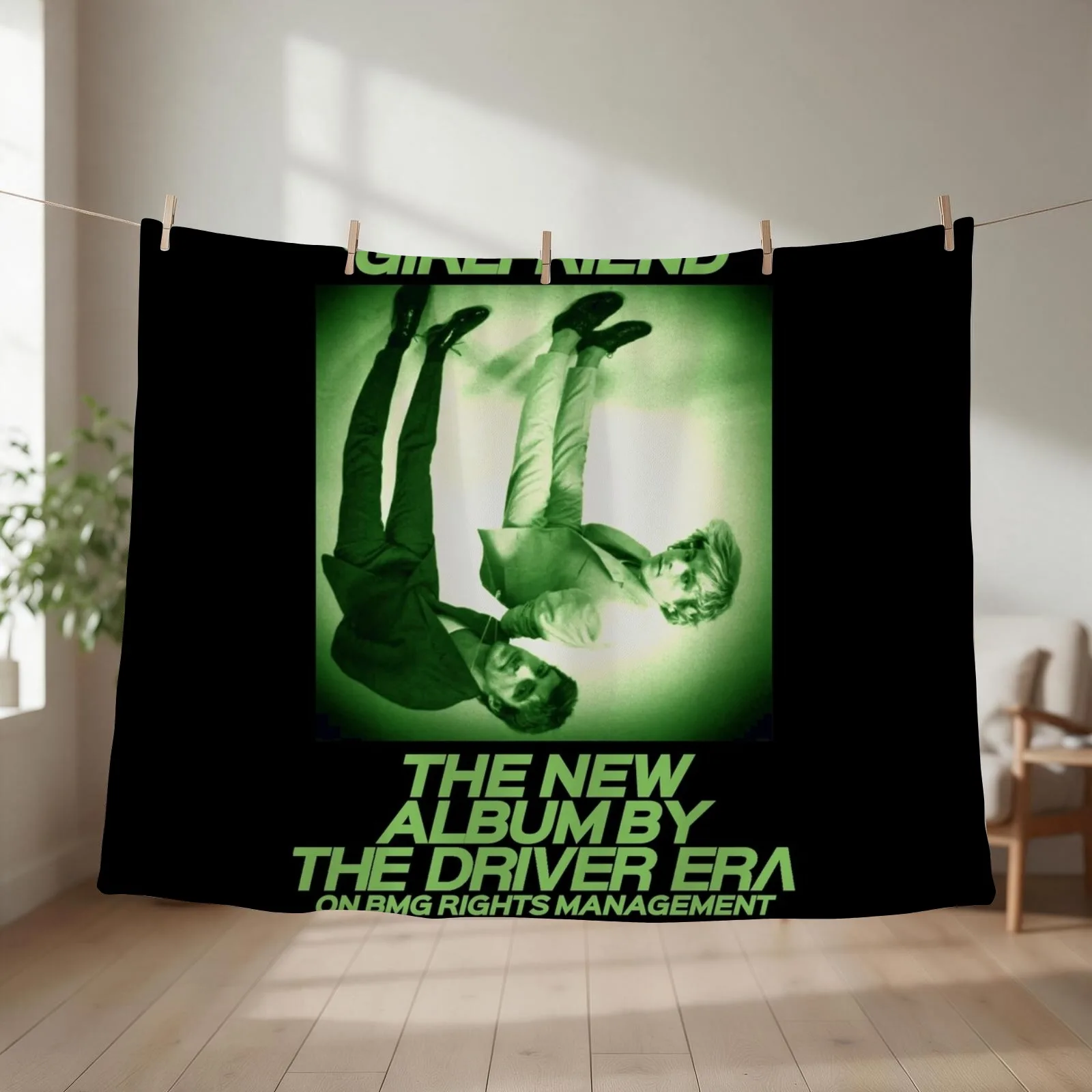 Vintage Girlfriend The Driver Era Throw Blanket couch cozy soft plush fuzzy picnic outdoor blanket