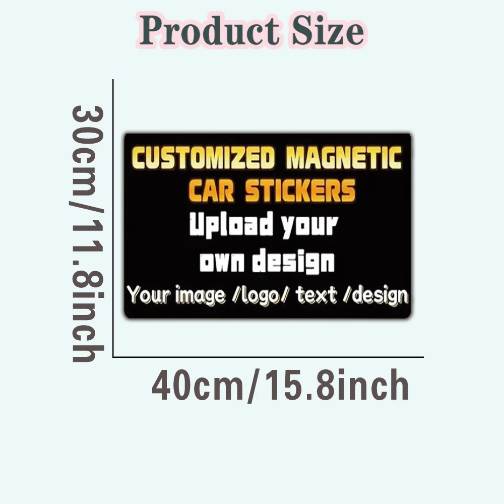1pc Newest Custom Fridge Magnets With Picture Custom Car Magnet Logo Car Magnetic Sticker Party Gift image 5