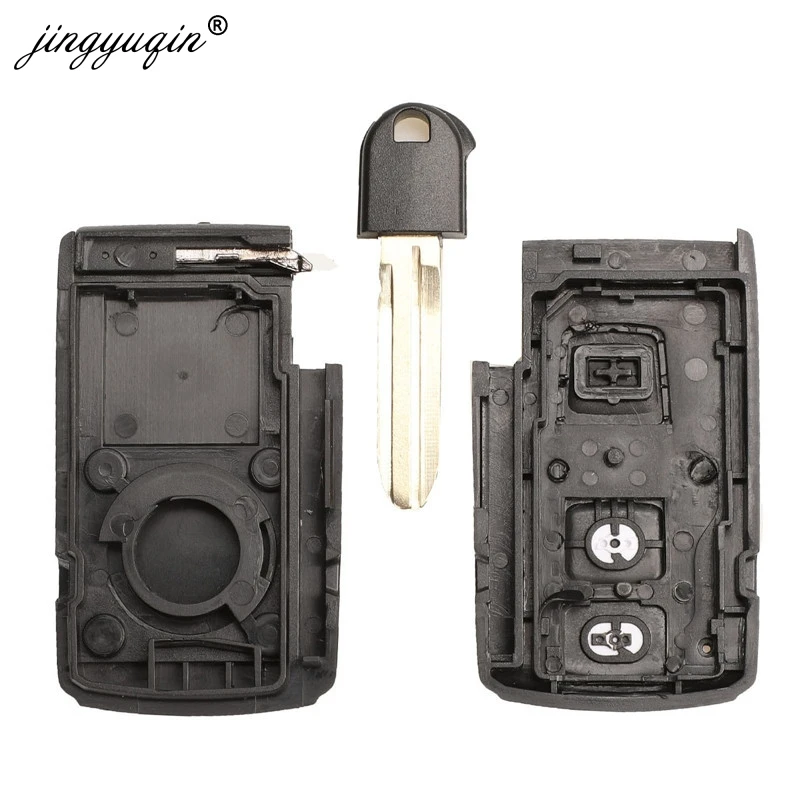 Jingyuqin 2/3 pulsanti Remote Car Key Shell Case per Toyota Prius Corolla Verso Toy43 TOY40 Blade Keyless Housing sostituzione