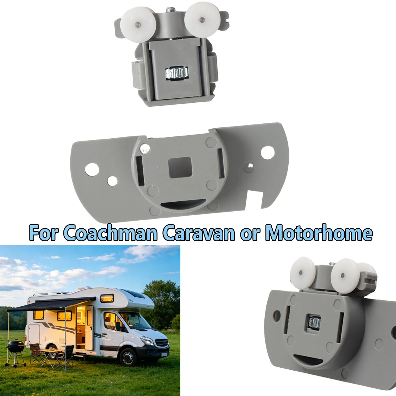 

Sliding Shower Door Rollers Partition Trolley Runner Replacement Parts for Caravan Motorhome RV Aluminum Alloy Door Roller