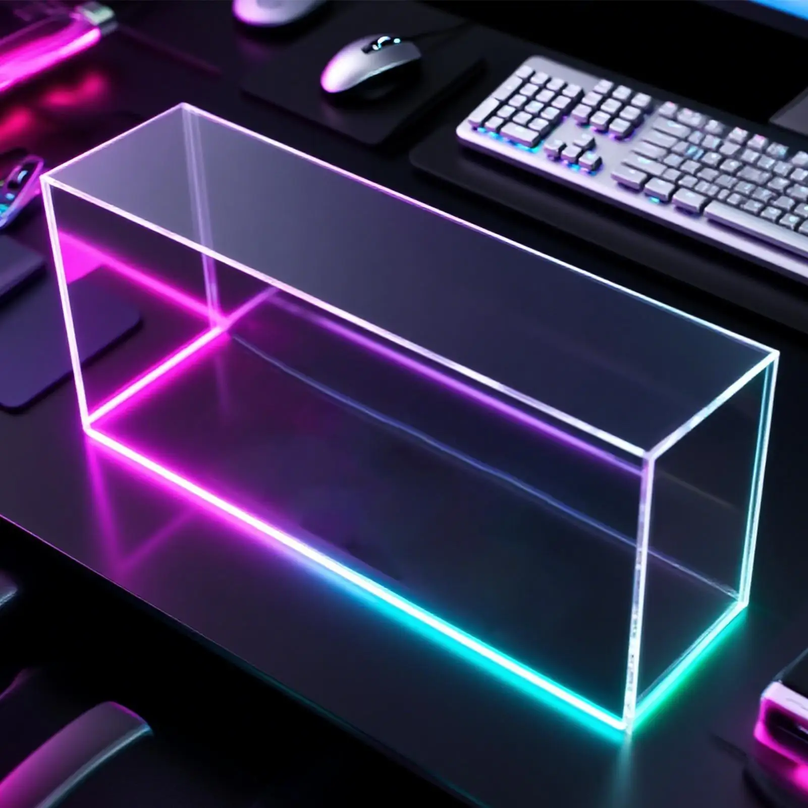 

Card Organizer Box Sports Cards Acrylic Magnetic Storage Box Transparent Deck Collection Organizer For Collectors Display