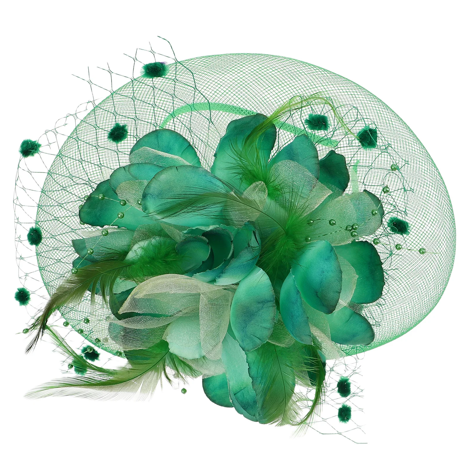

Bridal Hat Vintage Mesh Fascinator Hair Clip Elegant Wedding Veil Headwear Party Accessories Plastic Material Comfortable Tiny