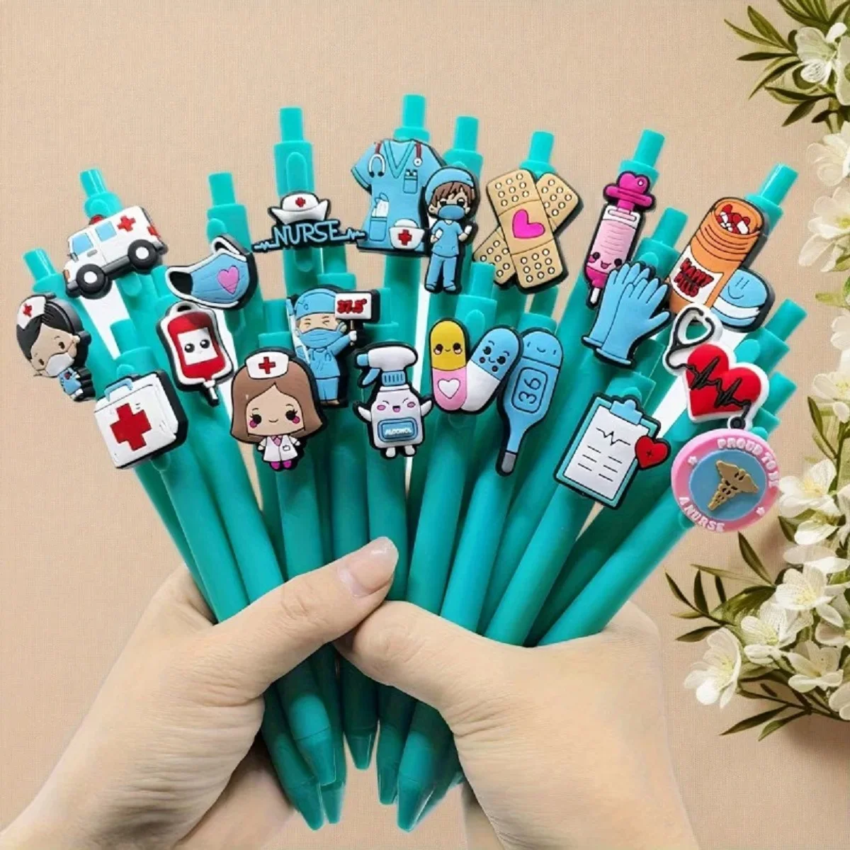 

6/12/18/36 Pcs medical pen, nurse doctor writing ballpoint pen, nurse's day gift pen, random style