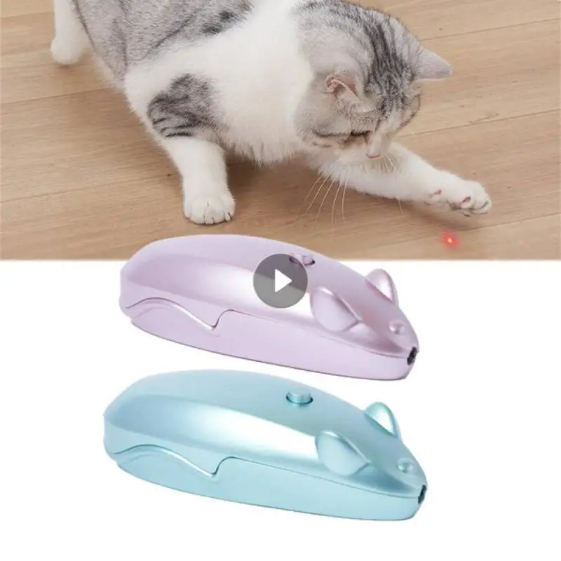 Mini Cat Dog Fun Pointer Red Light Laser LED Training Torch Pet Toys Cat Shape Finger Light Dog Toy Training Chaser Light Toy