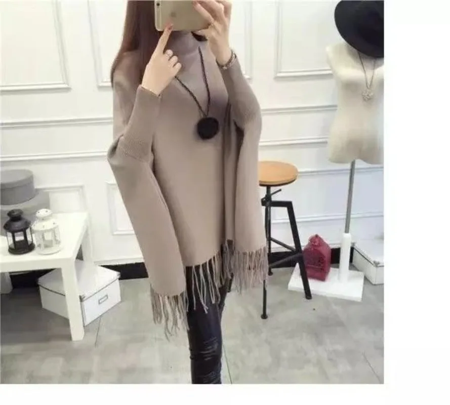 Turtleneck Women Pullover Sweater Spring Jumper Knitted Basic Top Fashion Autumn Long Sleeve Women Warm Coat