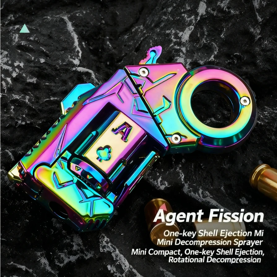 Metall-Ratschen-Fidget-Pistole – Auswurfhülsen-EDC-Stressabbau-Spinner für Kinder & Erwachsene