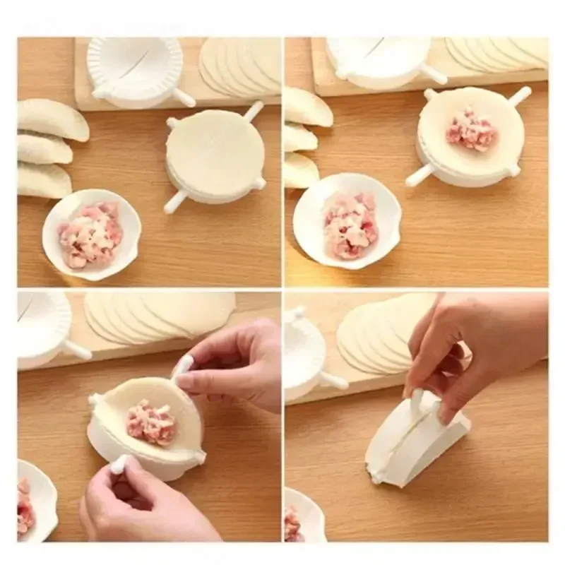 Plastic Dumplings Maker Mold Hand Dough Press Dumpling Clip DIY Ravioli Pie Mould Maker Cooking Accessories Kitchen Pastry Tools