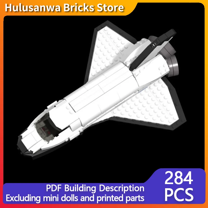 Lunar Station Supply Shuttle Model MOC Building Bricks War Equipment Modular Technology Gifts Holiday Assemble Children Toy Suit