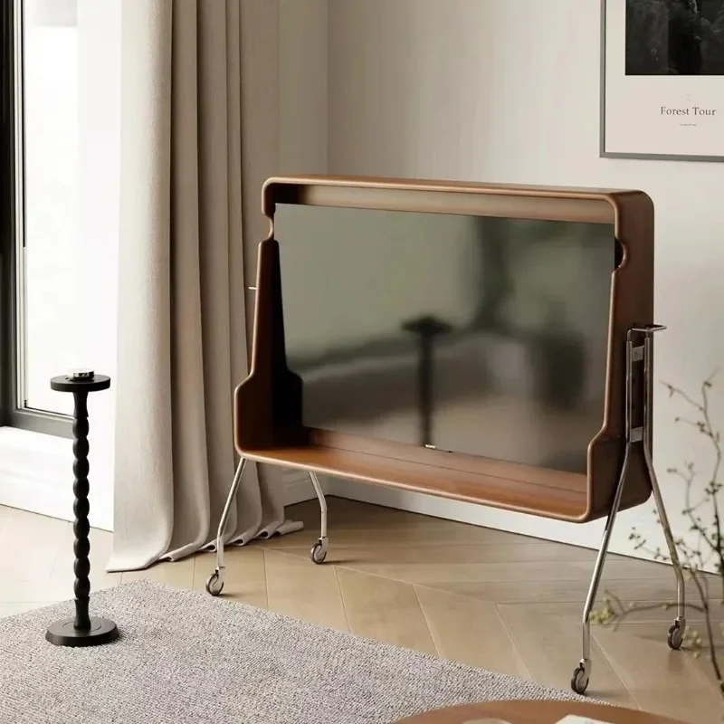 Universal bedroom floor-to-ceiling TV cabinet with monitor hanger