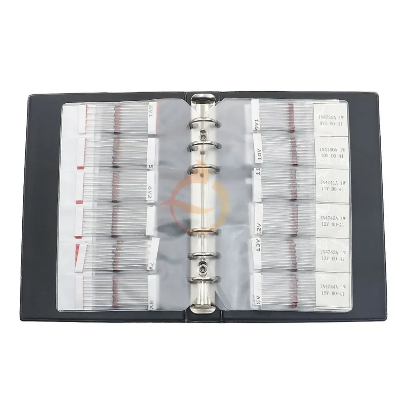 DIP SMD Zener Diode Assortment Kit Mix Sample Book 2V 3.3V 4.7V 5.1V 7.5V 8.2V 9.1V 12V 15V 20V 22V 24V 27V 30V 33V 39V 43V 47V