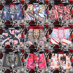 Sexy Men Boxer Underwear Breathable Mens Boxershorts Men's Panties Underpants Plus Size Fashion Printed Man Boxers Briefs Trunks