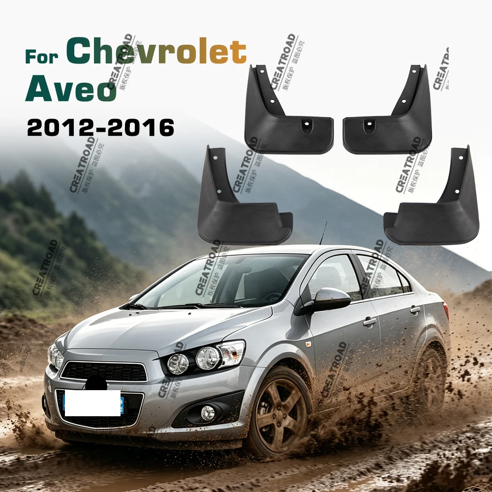 Auto-Schmutzfänger für Chevrolet Aveo Sonic TM Barina Schrägheck 2012–2016, Schmutzfänger, Spritzschutz, Schmutzfänger, Kotflügel 2013 2014 2015