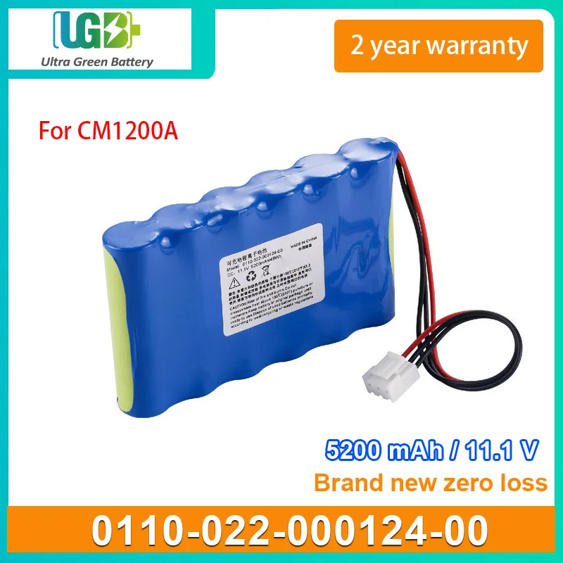 

UGB New battery For Comen 0110-022-000124-00 CM1200A medical Battery 11.1V 5200mAh