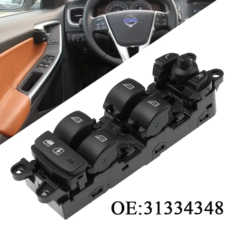 For Volvo V60 S60 XC60 2009-2015 Front Electric Master Window Lifter Control Switch Command Button 31334348 Car Products