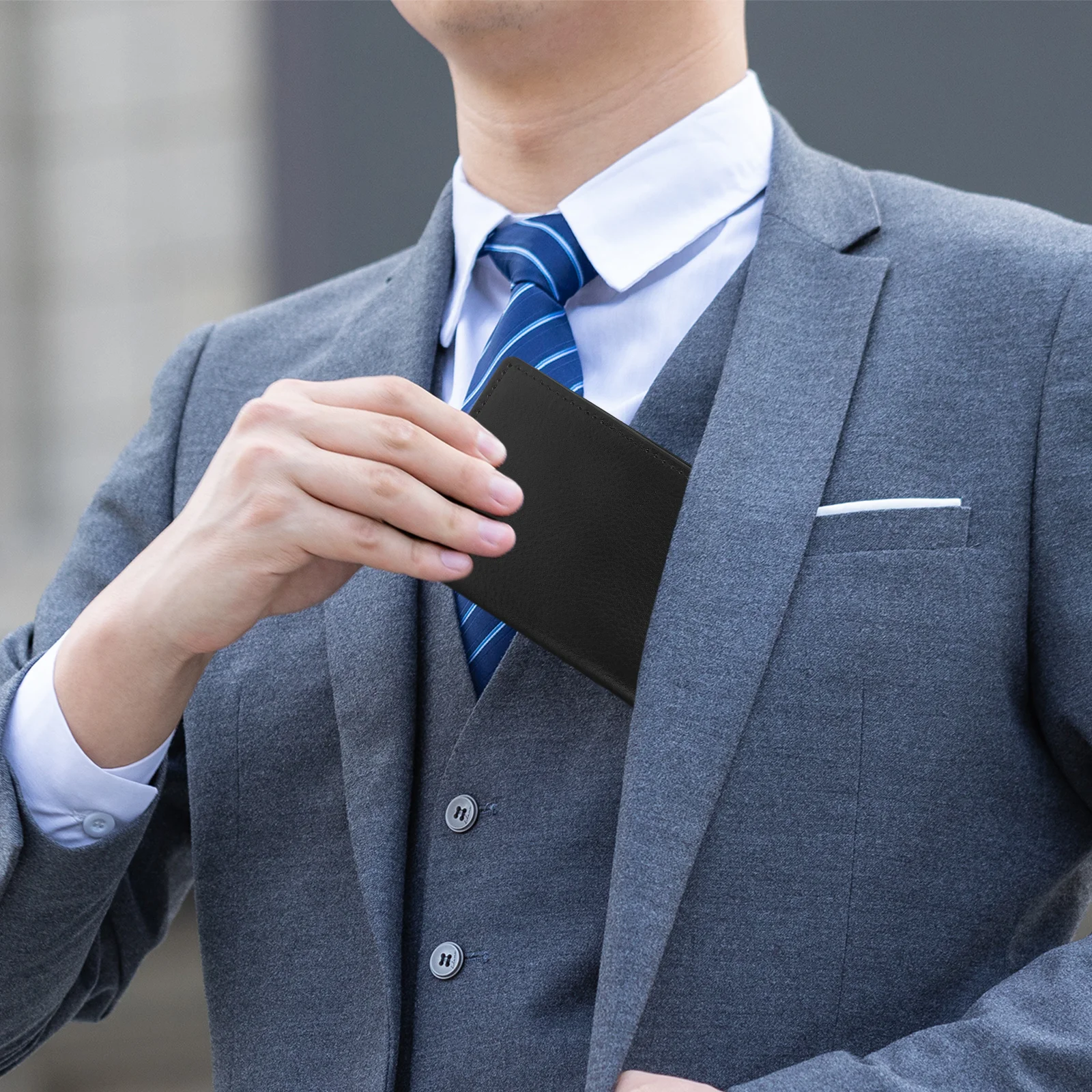 

Business Cards Case Practical Portable Business Card Holder Organizer Compact Lightweight Card Box for Office Travel School