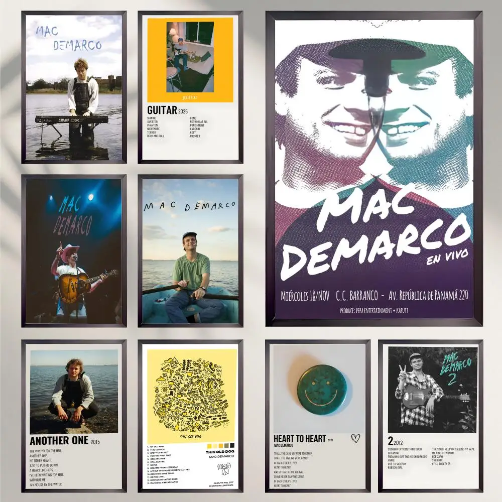 M-Mac D-DeMarco Canada Singer Poster HD Versatile Waterproof Wall Decor Self Adhesive Perfect for Any Room & Ideal Gift