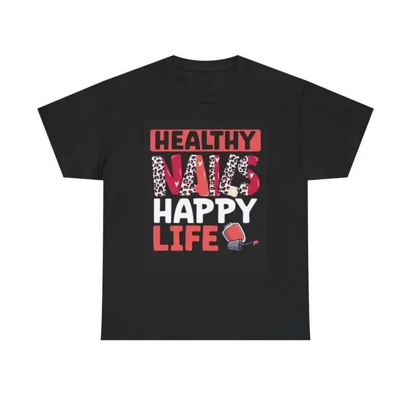 Happy Nails Tech T Shirt Heavy Cotton