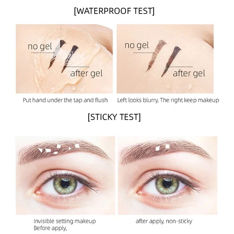 Waterproof Transparent Gel Eyebrow Styling Cream Long Lasting Fixing Brow Soap Makeup Clear Liquid Eyebrow Sealed Layer Cosmetic