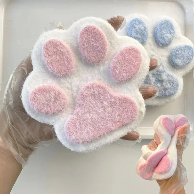 Sticky Cat Paw Squishy Party Supplies Stress Relief Squeeze Fidget Squishy Giant Furry Cat Paw Squeezing Party Favors Gifts