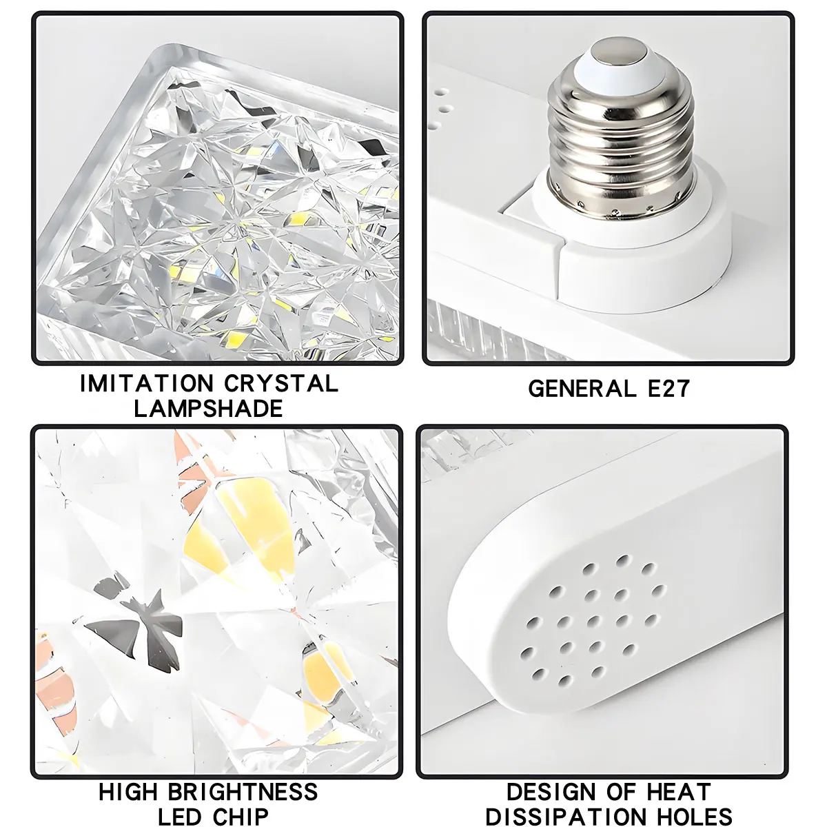 11W 15W 22W 28W E27 LED Bulb AC110‑220V 6500K White Light Home Ceiling Lamp Indoor Study Room Lighting Replacement Light Bulb