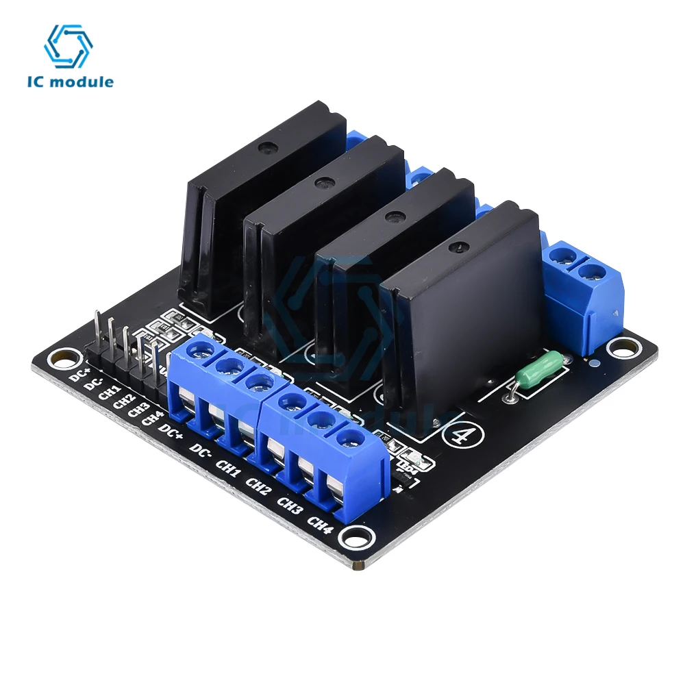 4 6 8 Channel 5V DC Relay Module Solid State low Level Solid-State Relay 250V 2A with fuse for Arduino