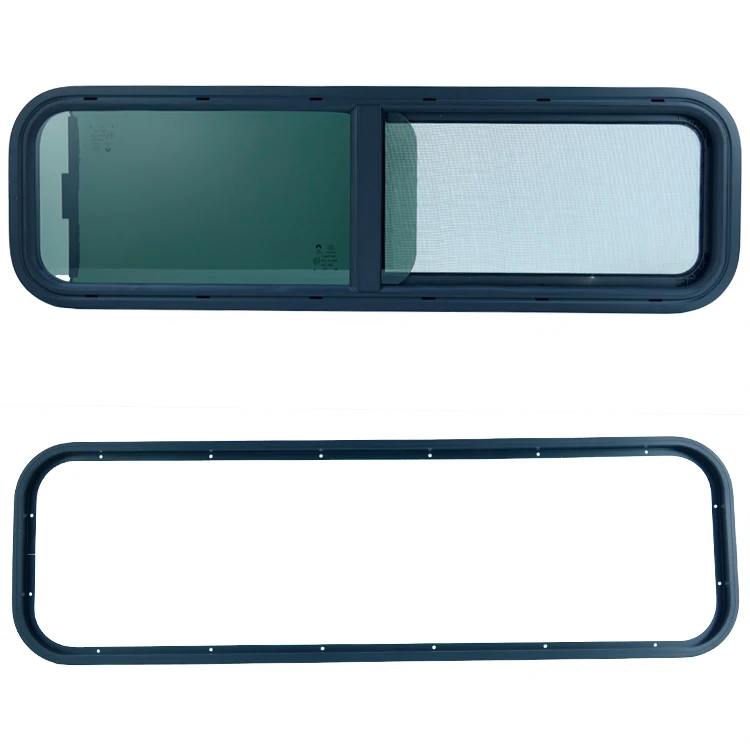 1067*559mm Aluminum Alloy RV Window Caravan Sliding Camper Van Window with Optional Curtain