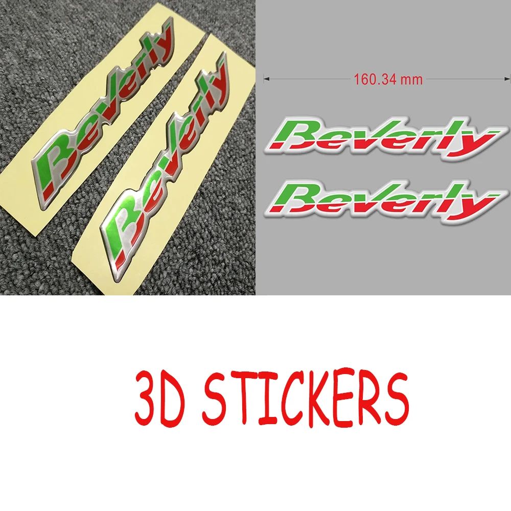 

3D Emblem Badge Stickers Decal Motorcycle Raise MOTO SCOOTER 125 300 350 500 For Piaggio Beverly ﻿