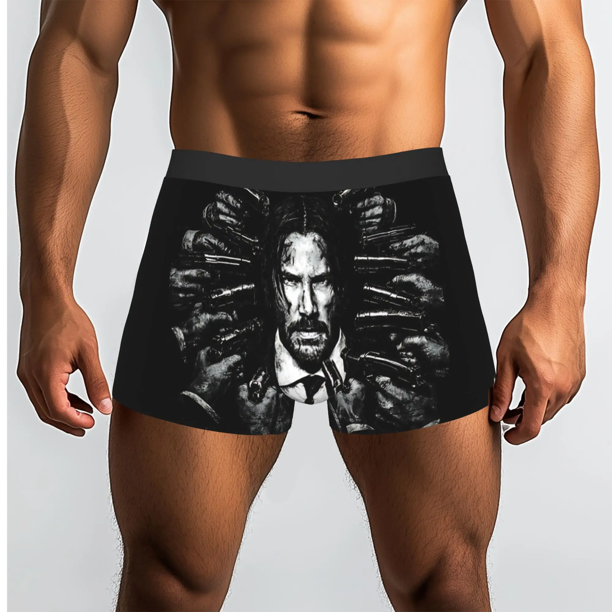 Baba Yaga Assassin  John Wick Underpants Homme Panties Male Underwear Print Shorts Boxer Briefs