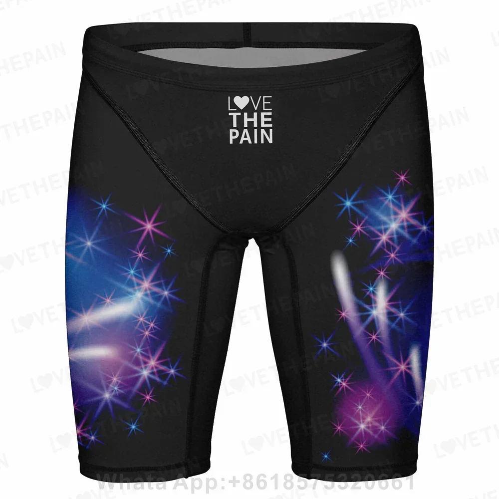 Men's Jammer Swimsuit Swimming Trunks Swimming Shorts Swim Surfing Trunks Briefs Racing Performance Shorts Beach Swimwear