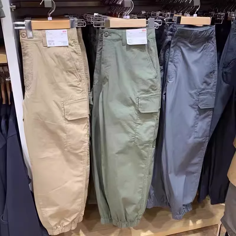 

Loose Fit Pure Cotton Spring Summer Men's Casual Pants Trousers Workwear Cargo Pants Youthful Vitali Sle All Seasons