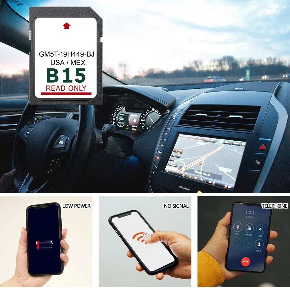 32GB for Ford Focus F150 Media Navigation Car 2024 GPS SD Card USA MEX GM5T-19H449-BJ Map Sat Nav Free Shipping