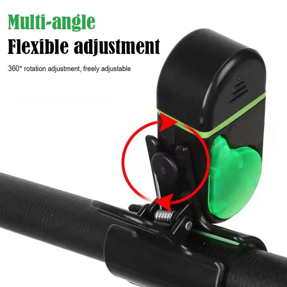 t*e様 釣鐘 Fishing Bite Alarm with LED Light, Clip On Fish Rod Electronic