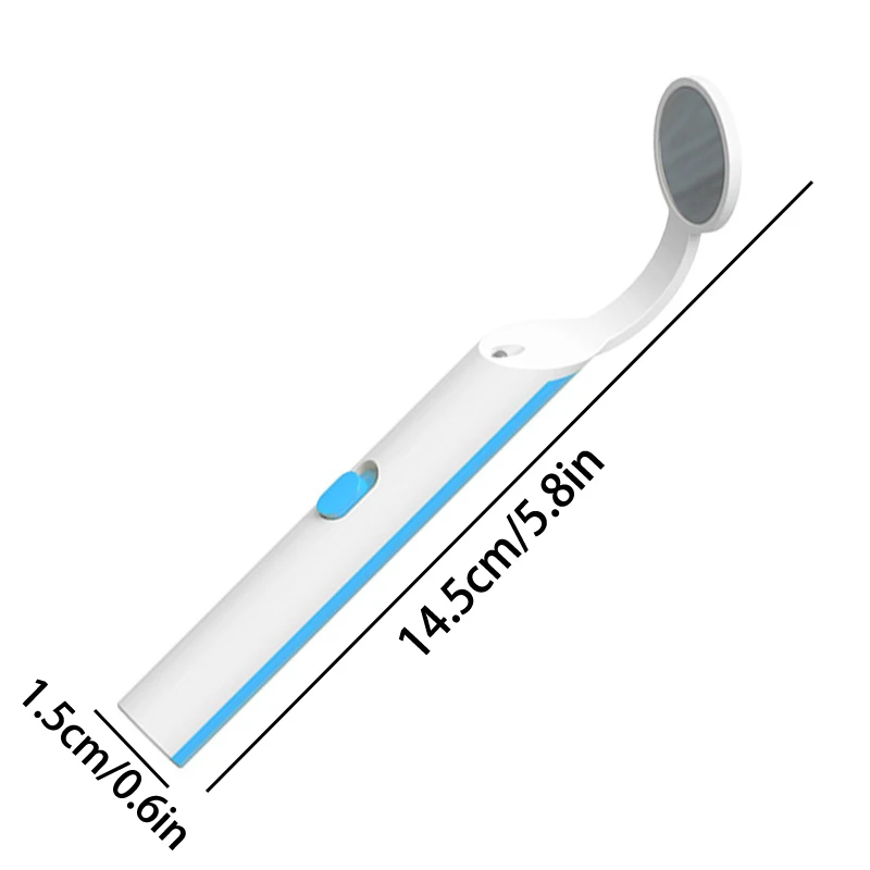 Miroir Buccal Portable Réutilisable à Lumière LED pour Dentiste, 1 Pièce, Contrôle Buccal, Anti-Buée, Lumineux, Soins Dentaires, Hygiène, Nettoyage