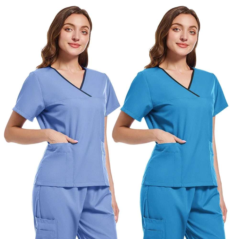 Clinical Uniforms Woman Uniforme Clinica Dental Joggers Scrubs Scrub Suit Medical Hospital   Sets Spa Work Wear