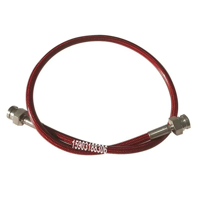 PU covered Stainless Steel Braided PTFE brake line With both side Hexagonal Joint