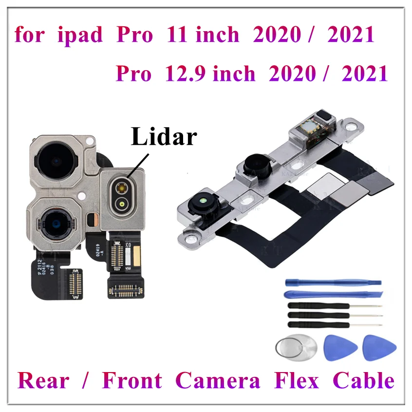 

Front Face Back Rear Camera Lidar Sensor Flex Cable for IPad Pro 11, 2nd, 3rd, 12.9 Inch, 4th, 5th, 2021, Pro12.9, 6th Gen, 2022