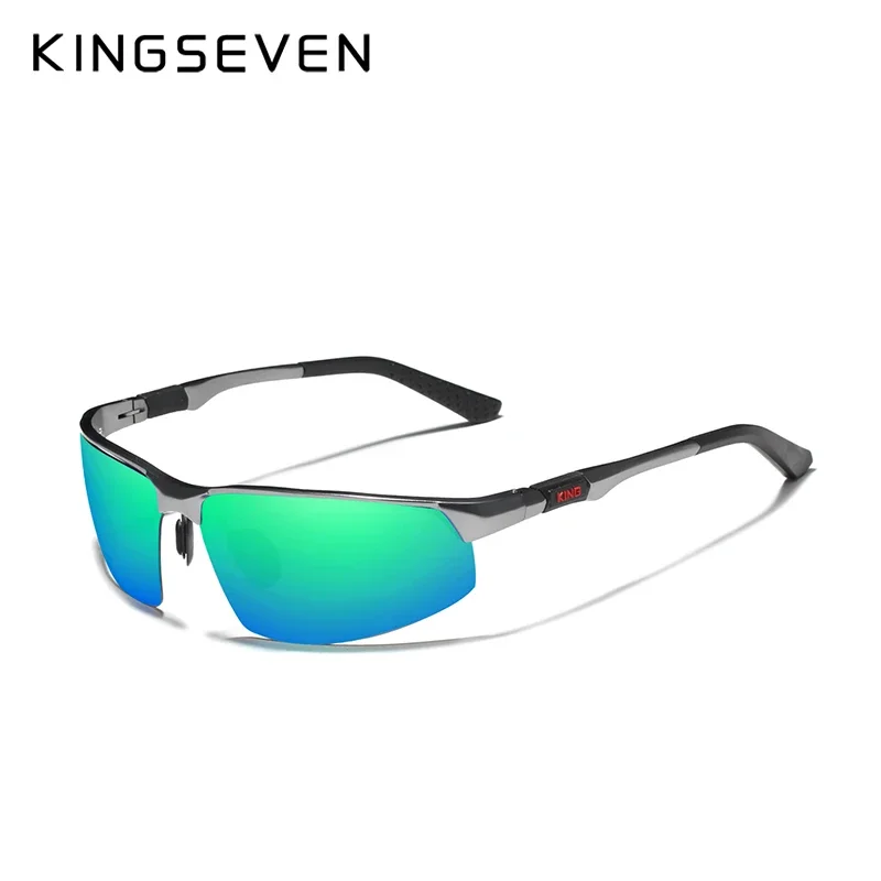 KINGSEVEN 2024 Aluminum Photochromic Sunglasses Men Polarized Vintage Black Driving Eye Glasses Eyewear Oculos De Sol Masculino
