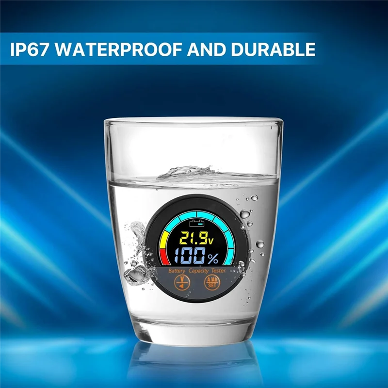 

Waterproof IP67 Battery Tester 10-100V With 100A Shunt Energy Saving Capacity Monitor V/A/Soc/Ah For Lithium, Lifepo4ab13