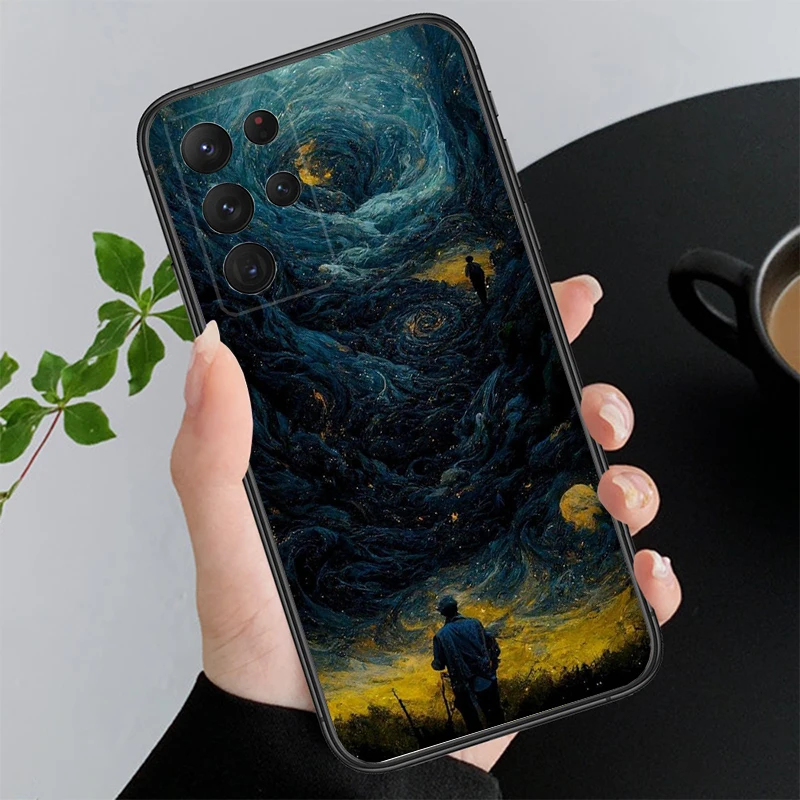 

Van Gogh Starry Night Phone Case For Samsung A52S A21S A33 A23 A13 A14 A32 A52 A53 A54 A51 A71 A15