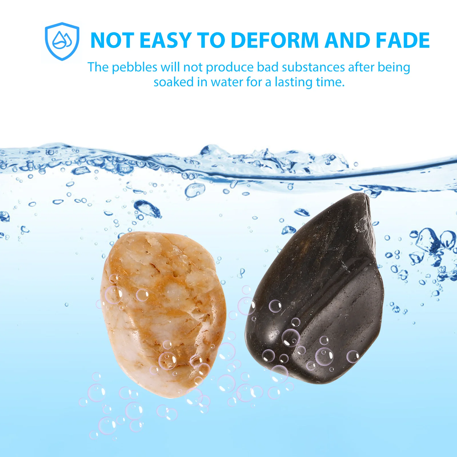 

1 set Natural Pebbles For Aquarium Garden Stones Decorative Landscaping Rocks Outdoor Plants Flowerpots Decor (500G)