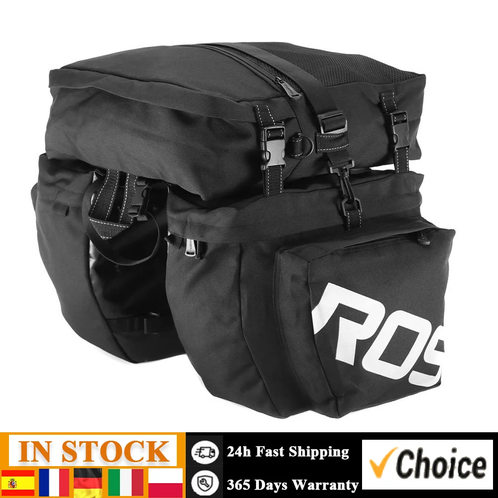 3 in 1 Multifunction Road MTB Mountain Bike Bag Bicycle Pannier Rear Seat Trunk Bag Outdoor Bag