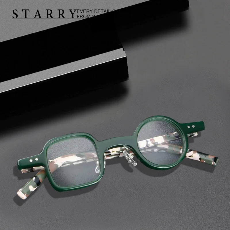 

Acetate Men Eyeglasses Frame High Quality Handmade Irregular glasses Retro Optical Myopia Reading Personalized Women Eyewear