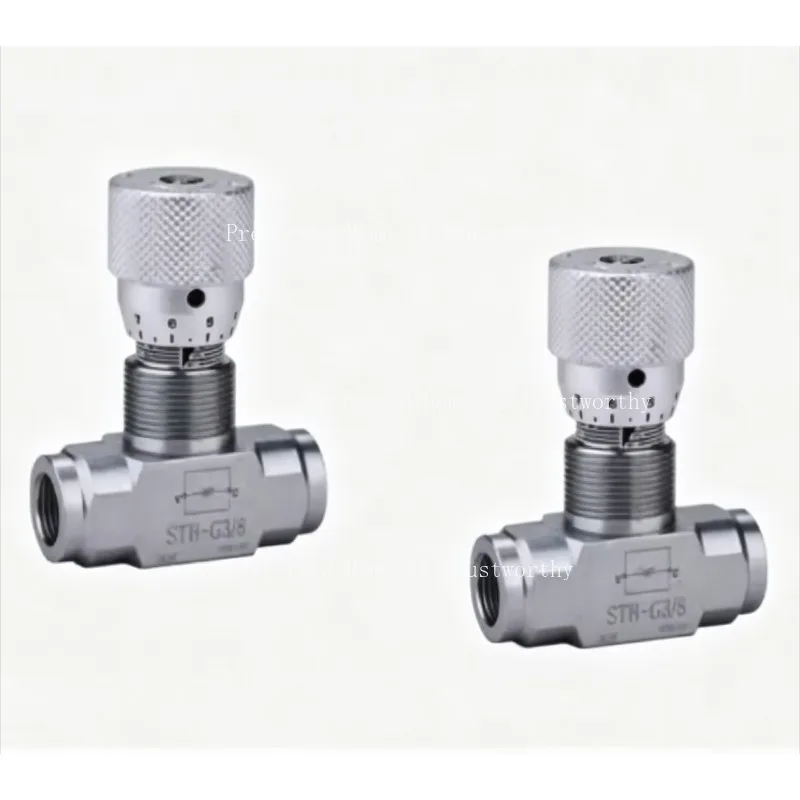 Suitable for STB STU Hydraulic Throttle Flow Control Valve, G1/4 G3/8 G1/2 One‑way Bi‑Directional Flow Restrictor Carbon Steel