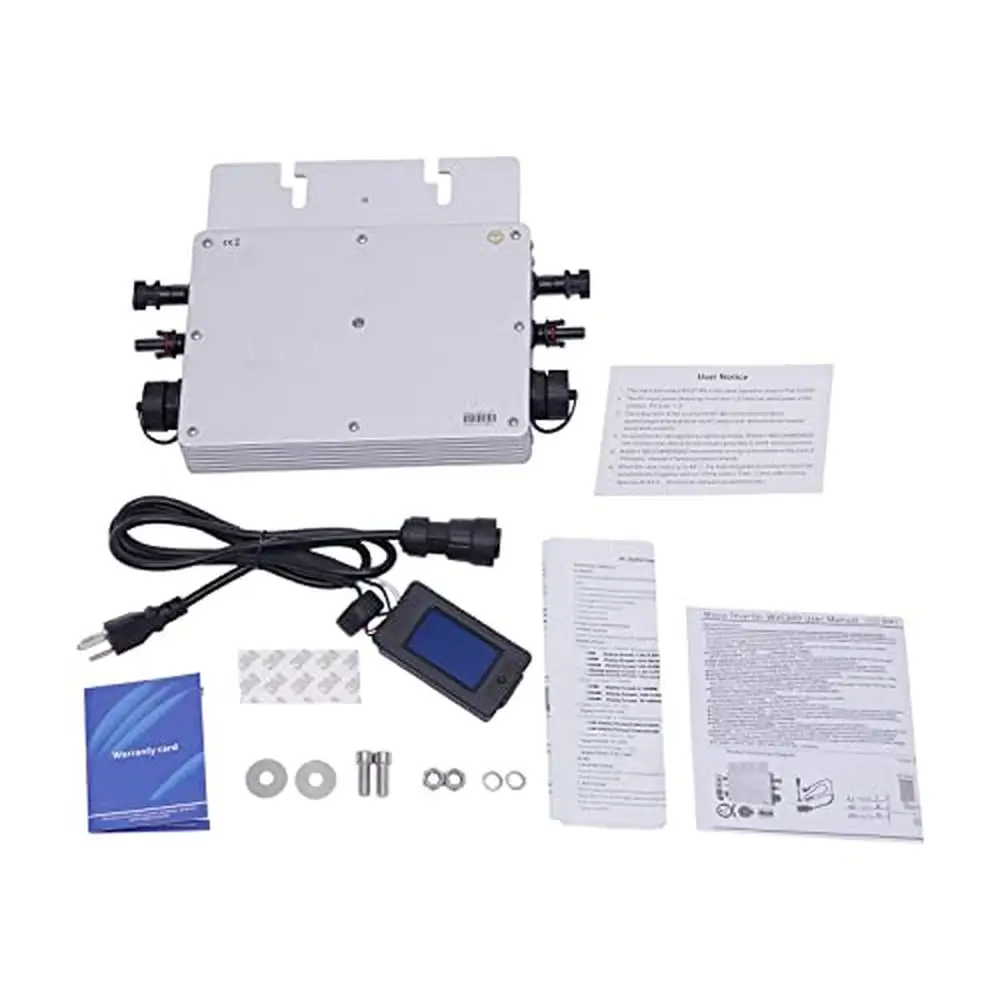 700W Solar Grid Tie Microinverter IP65 ควบคุม Self Cooling Power INVERTER จอแสดงผล LCD 120 V/230 V ประสิทธิภาพสูง Power ติดตาม