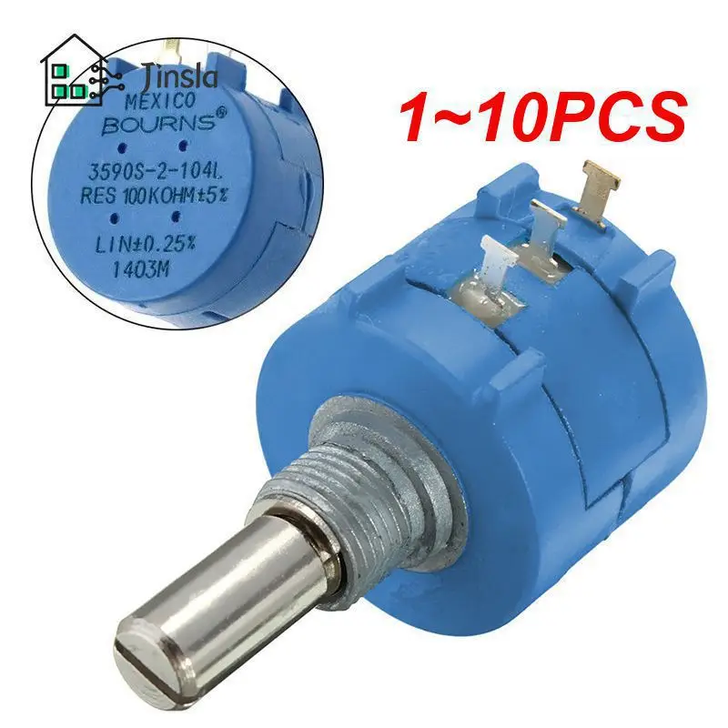 1~10PCS 100k High Quality Easy To Use Durable High Precision Adjustable Precision Rotary Potentiometer Smooth Rotation