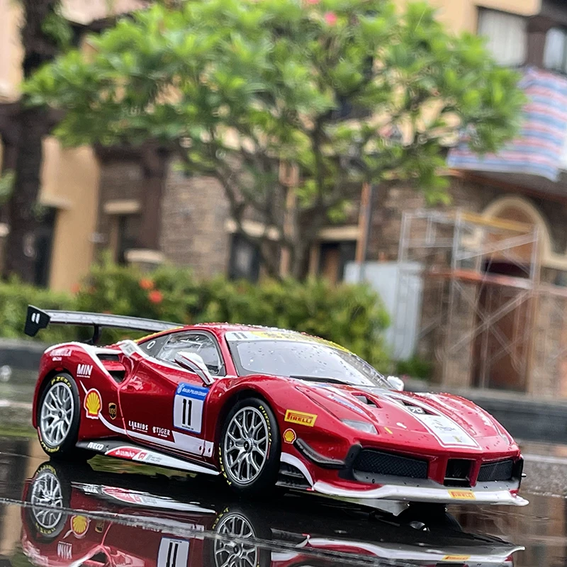 

Bburago 1:24 Ferrari 488 Challenge Formula Racing 2017 Alloy Car Model Diecasts & Toy Vehicles Collect Car Toy Boy Birthday gift