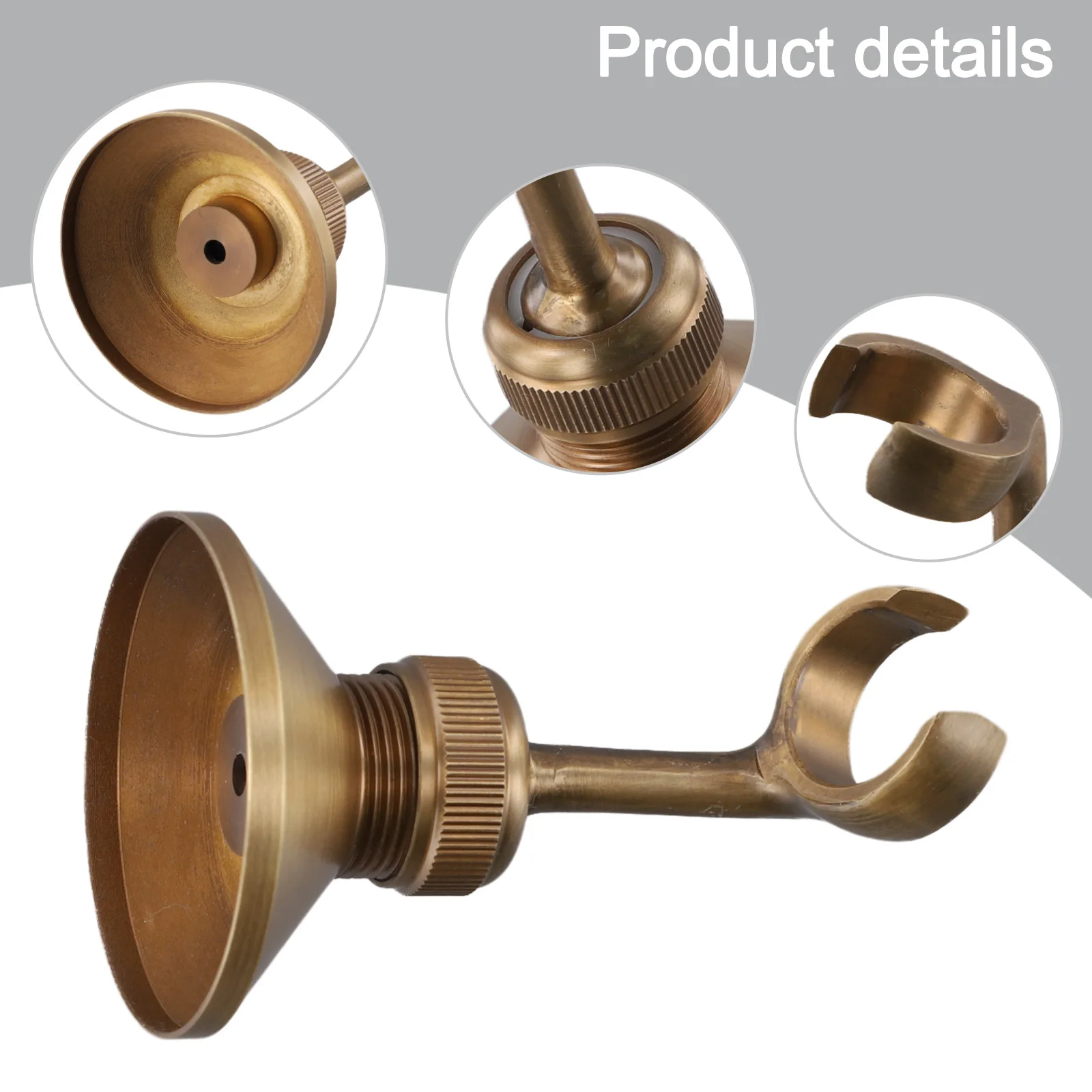 

Compact Shower Holder Adjustable Height Holder Home Bathroom Hotel Bathroom High-quality Copper Material Common Compatibility