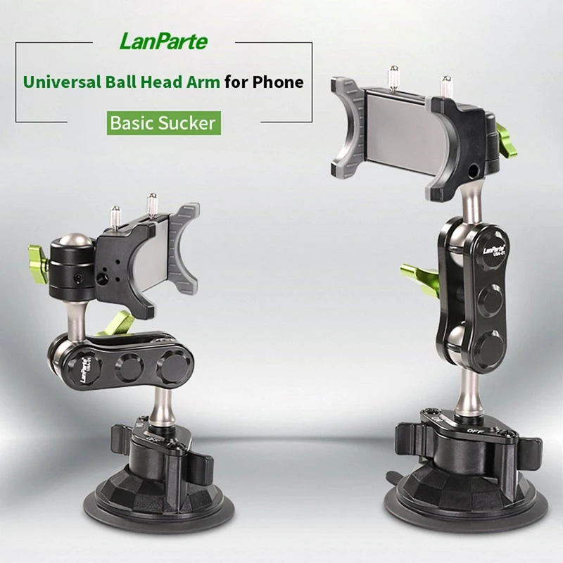 Lanparte New Phone Holder Car Phone Holder 360° Rotating Bracket Stabilizer Phone Selfie Stick